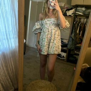 Sky To Moon Floral Romper